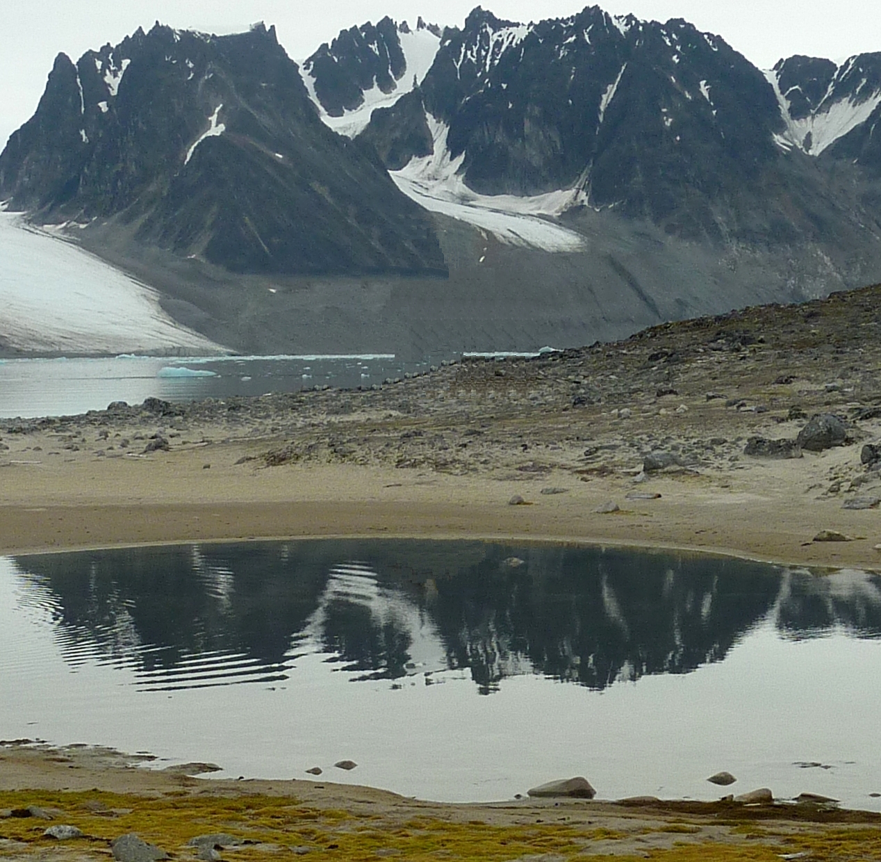 Mountains lake reflections